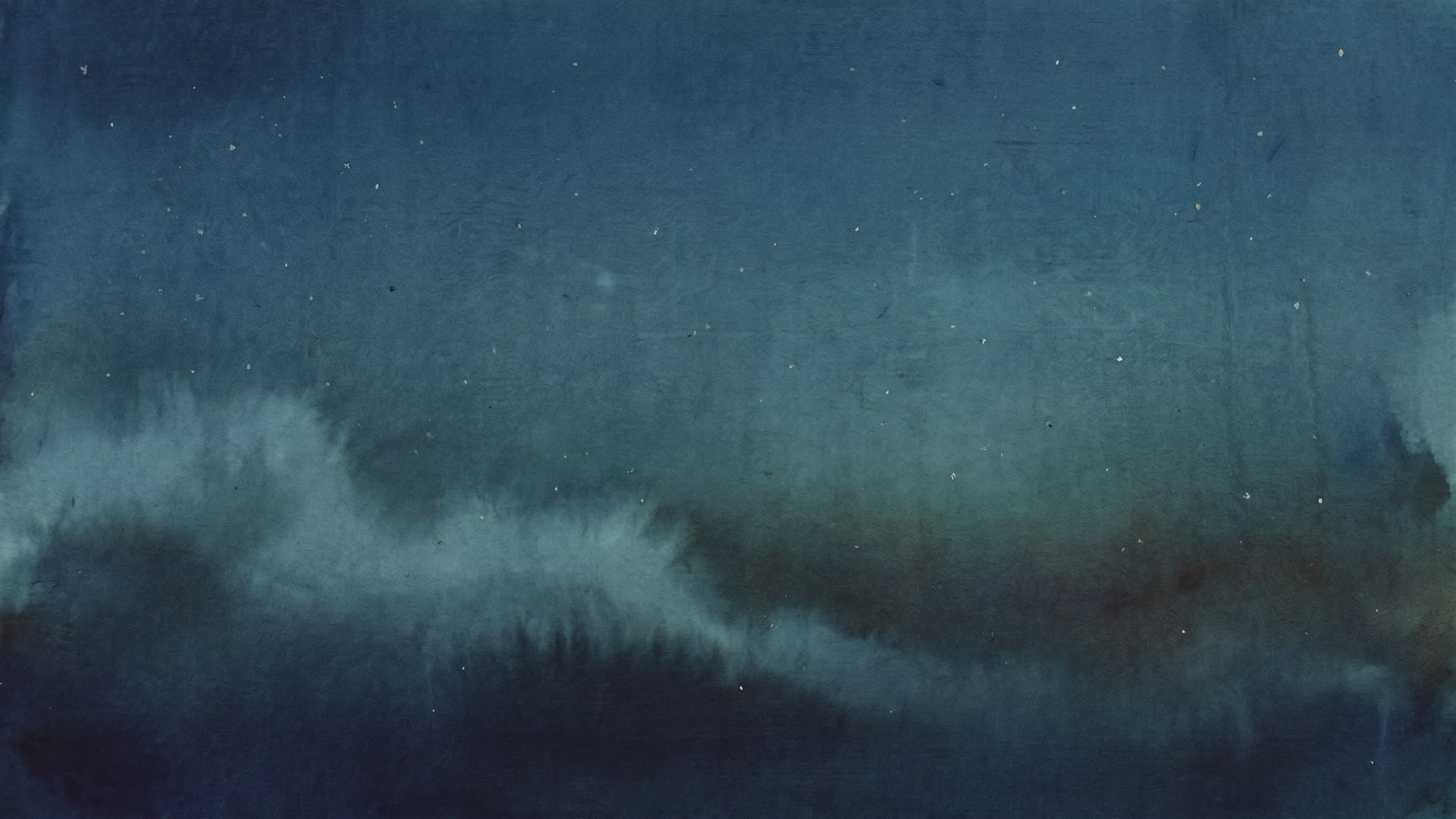 Korean blue-green mineral night landscape (cheongnok sansu)